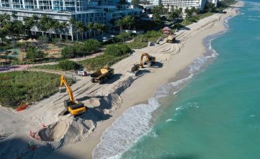 Për të luftuar ngritjen e nivelit të detit, 61 ton rërë do të derdhen në plazhet e Miamit
