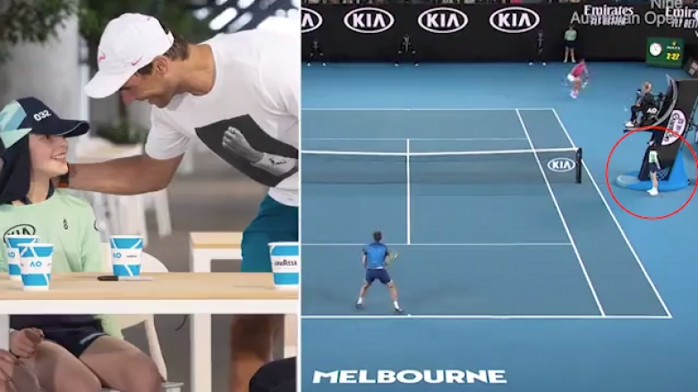 Nadal takon “vajzën e topave”, për t’i kërkuar falje – pasi e goditi me top