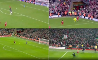 Reina dhe Alisson pothuajse në të njëjtën situatë – dy festimet e ngjashme të portierëve të Liverpoolit ndaj Unitedit