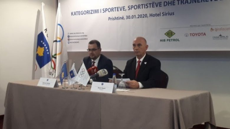 KOK-u publikon rezultatet e kategorizimit të federatave të sportit për 2020