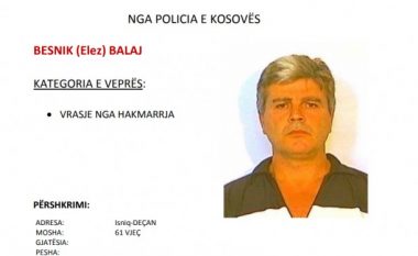 Vrasje për hakmarrje, Policia në kërkim të këtij personi