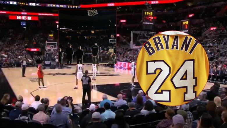 Momente emocionale para ndeshjeve të NBA: Nga mbajtja 24-sekondshëshe e topit deri te heshtja, gjithçka për nder të Kobe Bryant