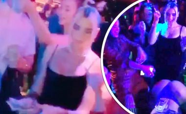 Dua Lipa bashkë me të dashurin në “festë të çmendur” pas mbarimit të Grammy, mbulojnë striptistet me para