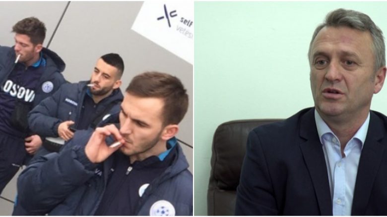 Lojtarët e Kosovës ndezën cigaret, reagon Eroll Salihu: Gjest i pahijshëm