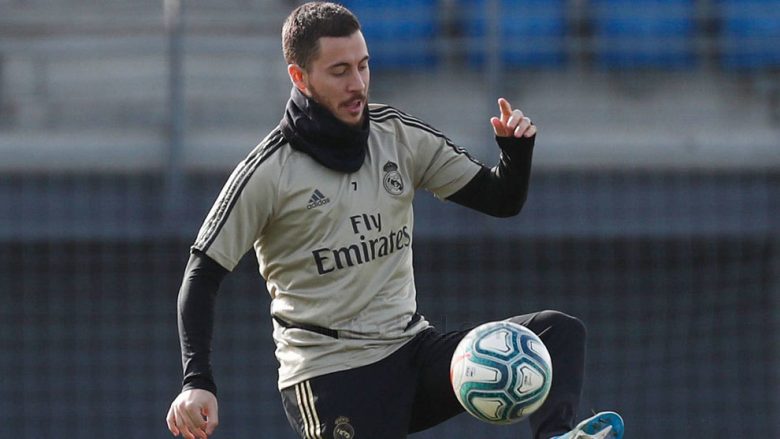 Lajm i mirë për Real Madridin, Hazard fillon punën me top në stërvitje