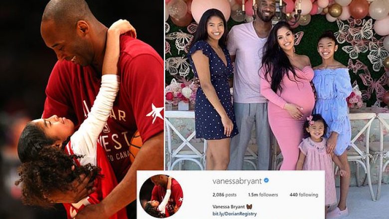 Vanessa Bryant reagon për herë të parë pas vdekjes së Kobe dhe vajzës së saj, vendos foton e tyre në profilin e Instagramit dhe e bën publike llogarinë