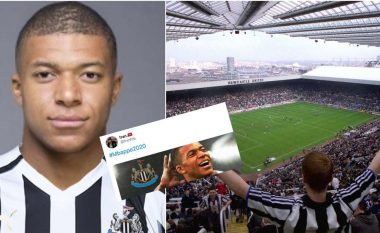 Tifozët e Newcastle të gëzuar jashtë mase rreth blerjes së mundshme të klubit nga princi saudit, bëjnë trend në rrjetet sociale blerjen e Mbappes