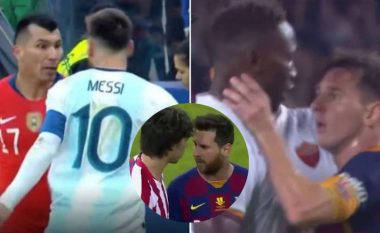 Tetë momentet kur Lionel Messi pati konfrontime në fushë me kundërshtarët e tij – Nga Ramos e Cavani, te Milner e Felix