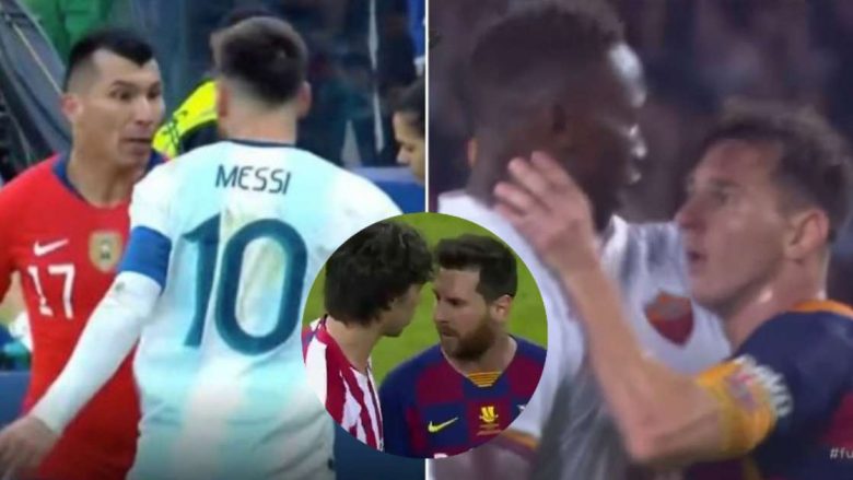Tetë momentet kur Lionel Messi pati konfrontime në fushë me kundërshtarët e tij – Nga Ramos e Cavani, te Milner e Felix