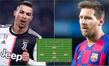 Messi zgjedh ekipin më të mirë me pesë futbollistë, duke përjashtuar veten dhe Ronaldon nga formacioni