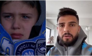 Vogëlushi nuk mund t’i mbante lotët në humbjen e Napolit ndaj Fiorentinës – Insigne me video emocionuese për tifozin napolitan