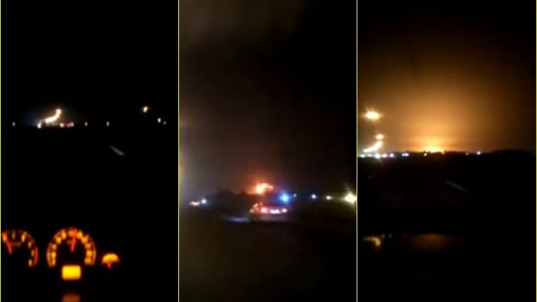 Po binte në tokë si “një top zjarri”: Pamje të tjera të rrëzimit të aeroplanit me pasagjerë në Iran, pak pas sulmit mbi bazat ushtarake amerikane