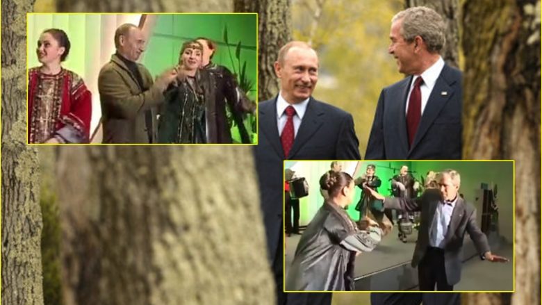 Kremlini publikon pamjet nga arkivi – Putin dhe Bush duke vallëzuar në të njëjtën skenë