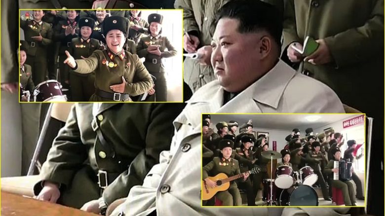 Fillimisht duket “i ftohtë”, pastaj ndryshon disponimin – momenti kur ushtaret performojnë para liderit Kim Jong-un