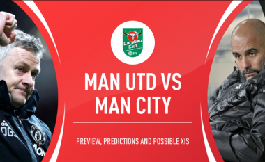 Derbi në Carabao Cup: Manchester United me shumë mungesa ndaj Manchester Cityt, formacionet e mundshme