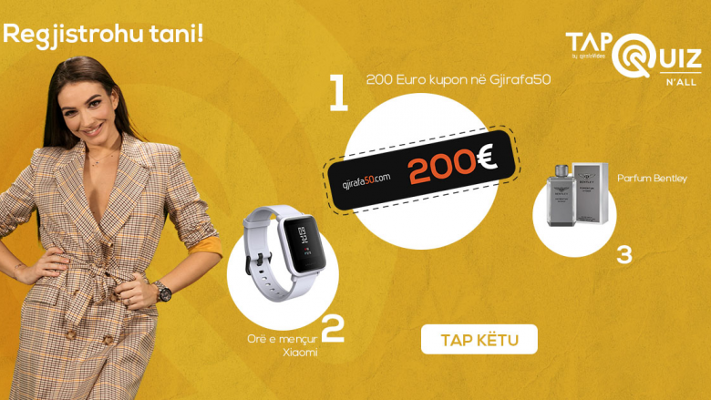 Dëshironi t’i fitoni 200 euro brenda 30 minutave sonte, luaj Tap Quiz!