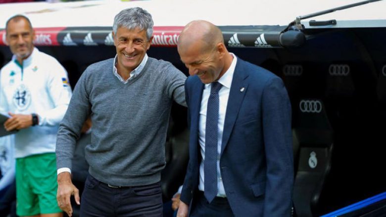 Setien me rekord pozitiv ndaj Real Madridit dhe Zidanes, i pamposhtur në Bernabeu