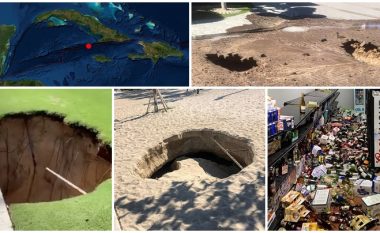 Një tërmet i fuqishëm godet Ishujt Kajman, lëshohet alarmi për cunami – hapen gropa nëpër rrugë