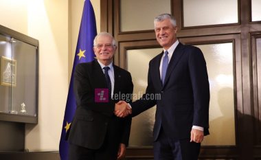 Thaçi pas takimit me Borrellin: Jemi trajtuar padrejtësisht, BE-ja ka bërë gabim strategjik me mosliberalizimin e vizave për Kosovën
