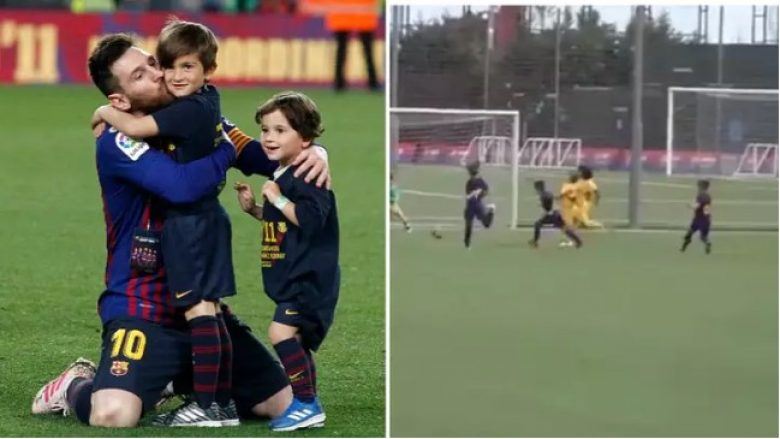 Thiago shënon gol të shkëlqyeshëm tek të rinjtë e Barçës dhe bëhet viral duke u cilësuar ‘Lionel Messi i ardhshëm’
