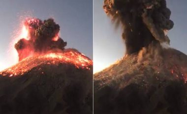 Shpërthen vullkani Popocatépetl në Meksikë – publikohen pamjet e momentit spektakolar