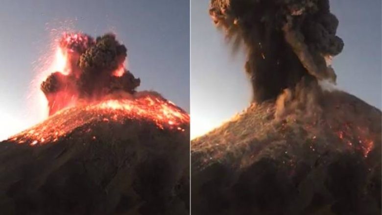 Shpërthen vullkani Popocatépetl në Meksikë – publikohen pamjet e momentit spektakolar