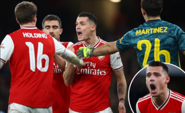 Moment i hidhur për Xhakën në fitoren e Arsenalit në FA Cup – kishte një zënkë verbale me Rob Holding
