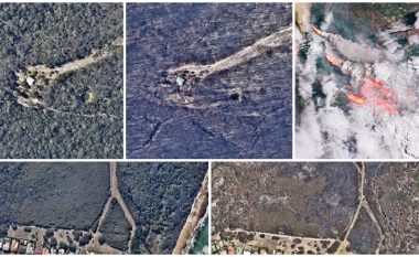 Para dhe pas, imazhe të shkrepura nga ajri që tregojnë pasojat e tmerrshme të zjarreve në Australi