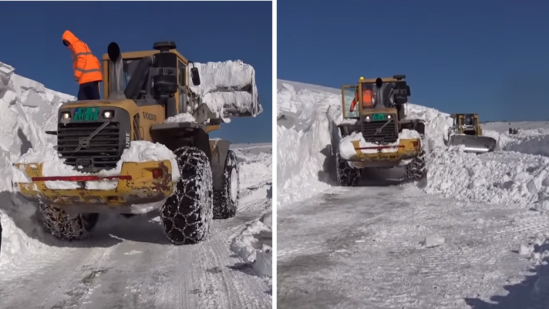 Trashësia e borës në Serbi arrin deri në tre metra – një i vdekur dhe shumë të tjerë të bllokuar në makinat e tyre
