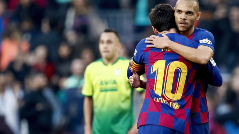 Braithwaite në qiellin e shtatë pas debutimit me Barcelonën: Nuk do ta laj më fanellën pas përqafimit nga Messi