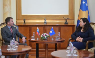 Osmani takohet me ambasadorin slloven: Sllovenia mbështet liberalizimin e vizave për Kosovën