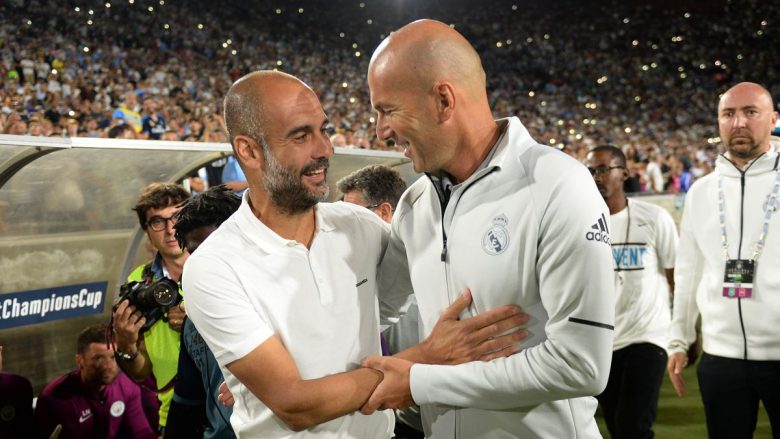 Zidane: Për mua Guardiola është trajneri më i mirë në botë