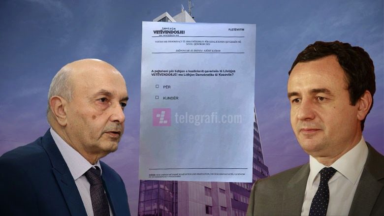 Bëhet publike fletëvotimi i LVV-së – rreth 40 mijë anëtarë do të votojnë pro ose kundër marrëveshjes me LDK-në