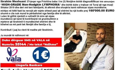 Kërkohet ndihmë financiare për shërimin e Ibrahim Mexhuanit nga Prishtina