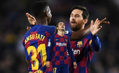 Messi lë anash Griezmannin, e lidh lojën e tij me Ansu Fatin