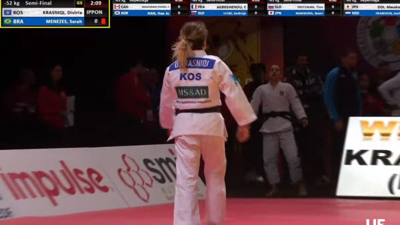 Distria Krasniqi në finale të Grand Slamit, Nora Gjakova lufton për të bronztën