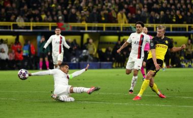 Borussia Dortmund i falet Haalandit, fitore e gjermanëve që lë hapur gjithçka për ndeshjen kthyese
