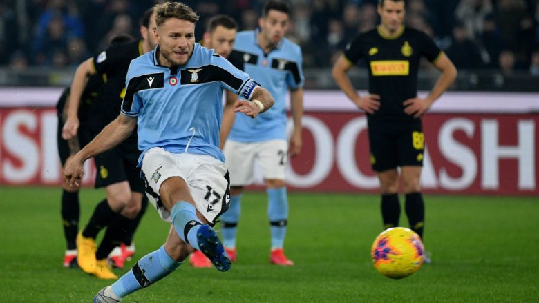 Lazio rrëmben pozitën e dytë në Serie A, pas fitores në derbin ndaj Interit