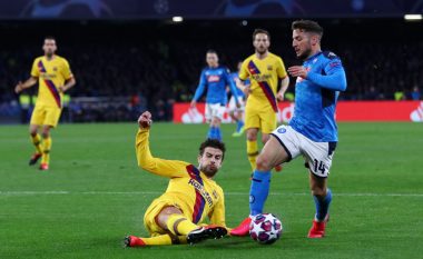 Napoli kalon në epërsi ndaj Barcelonës, Mertens shënon super gol