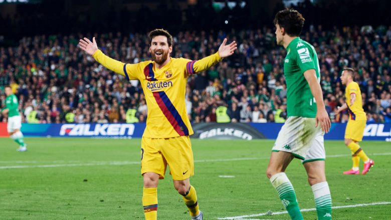 Messi prek rekorde sezonale me tri asistimet ndaj Betisit