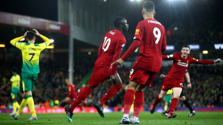 Liverpooli mposht edhe Norwichin, vazhdon pa humbje drejt titullit