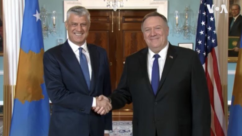 Thaçi takohet me Pompeon në Uashington: Kosova do të vazhdojë të bashkërendojë çdo hap të saj me SHBA-në