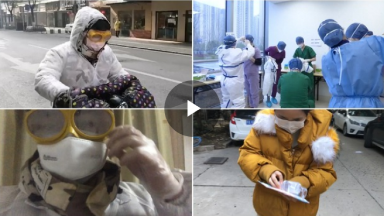 Infermierja që shpërndan ilaçe ditë e natë nëpër Wuhan në betejën kundër coronavirusit