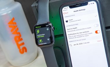 Shfrytëzuesit e Apple Watch tani mund t’i dërgojë të dhënat e ushtrimeve direkt në Strava