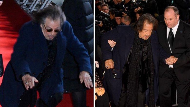 Momenti i sikletshëm për aktorin Al Pacino kur u rrëzua në tapetin e kuq të BAFTA 2020