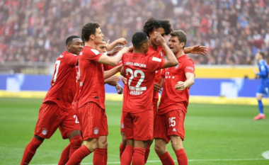 Bayerni fiton me rezultat bindës ndaj Hoffenheimit