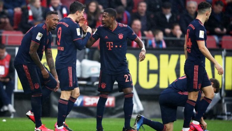 Bayerni fiton me lehtësi ndaj Mainzit dhe rrëmben pozitën e parë në Bundesliga