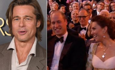 Brad Pitt sikletos Princin William dhe Kate Middleton në BAFTA kur ironizoi me largimin e Princit Harry nga Mbretëria