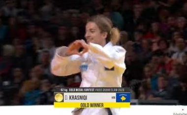 Distria Krasniqi fiton medaljen e artë në Grand Slamin e Parisit