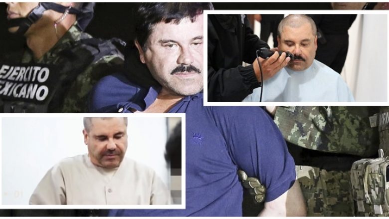 Publikohen pamje të papara të El Chapos, gardianët e rruajnë dhe ia marrin gjurmën e gishtërinjve – e pyesin edhe për profesionin